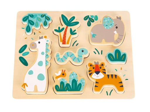 [90243191 1335368] Spielba Holzspielwaren 3D Elefant &amp; Giraffe