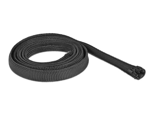 [90042005 1133393] Delock Kabelschlauch 1 m x 20 mm, mit Reissverschluss Schwarz