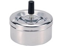 Dameco Aschenbecher mit Schleuderdeckel, Silber
