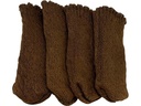 Dameco Bodenschoner Uni 4er Set, Braun