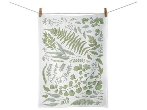 [90243596 1320722] Chic Mic Geschirrtuch Green Leaves Grün/Weiss
