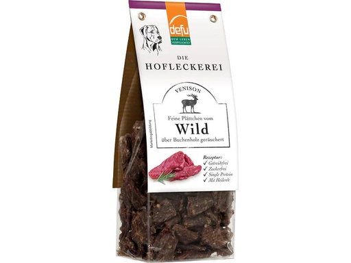 [90243762 1401345] defu Snack Feine Plättchen Wild, 125 g