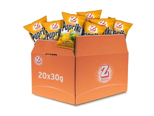 [90004191 920943] Zweifel Chips Original Paprika 20 x 30g