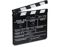 relaxdays Partyaccessoire Filmklappe 26 x 30 cm, Schwarz