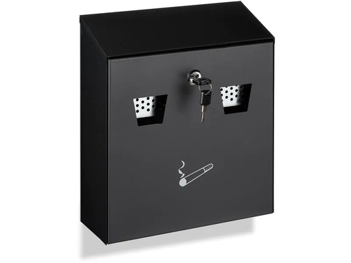[90243826 1414822] relaxdays Wandascher für aussen Schwarz/Silber