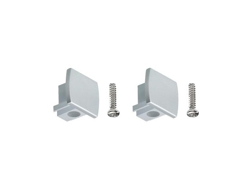 [90243842 1416261] Paulmann Endkappe URail Universal, Chrom, 2er