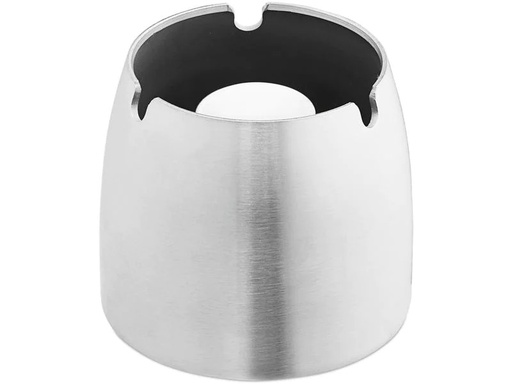 [90243858 1414819] relaxdays Aschenbecher Edelstahl Silber