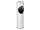 relaxdays Standascher aus Edelstahl Silber