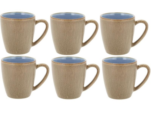 [90243880 1418694] Bitz Kaffeetasse Wood 190 ml, 6 Stück, Wood/Ocean