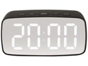 KARLSSON Digitalwecker Mirror oval Schwarz