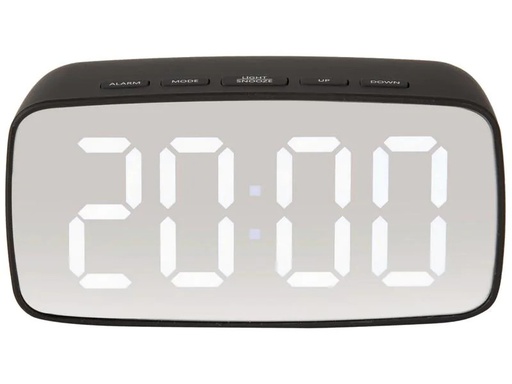 [90244128 1327798] KARLSSON Digitalwecker Mirror oval Schwarz