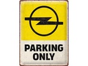 Nostalgic Art Schild Opel Parking only 30 x 40 cm, Metall