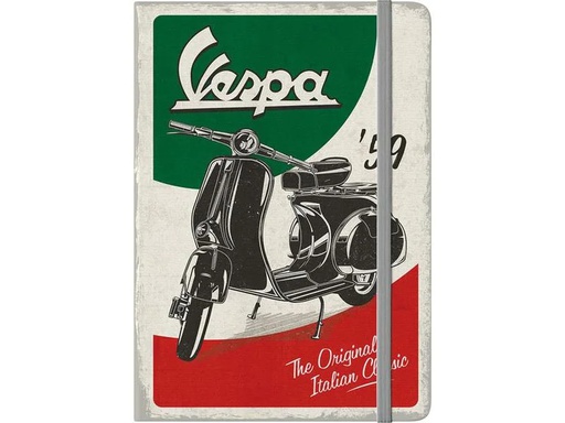 [90244219 1390064] Nostalgic Art Notizbuch Vespa A5, Dot, Mehrfarbig