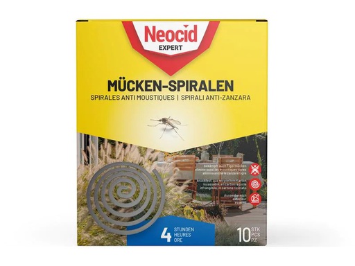 [90244221 1422089] Neocid Expert Insektenabwehr Mückenspirale, 10 Stück