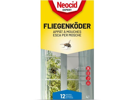 [90244236 1422081] Neocid Expert Insektenfalle Fliegenköder, 4 Stück