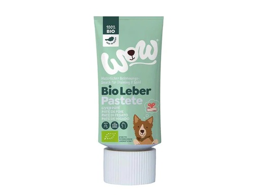 [90244266 1421619] WOW Leckerli BIO Leberpastete 80g