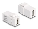 Delock Keystone-Modul USB 2.0 A Weiss
