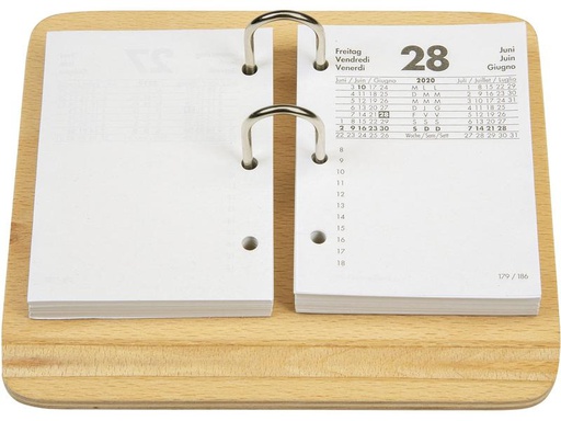[90244348 1358520] Biella Kalendersockel ohne Inhalt 19.5 x 15.5 cm
