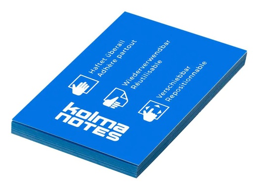 [90042261 830640] Kolma Notizzettel NOTES A8 Blau, 100 Blatt