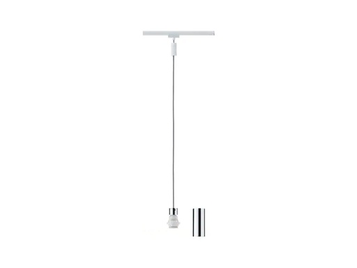 [90244382 1415815] Paulmann Pendelleuchte Urail 2Easy Basic, 1 x E27, 20 W, Weiss/ Chrom