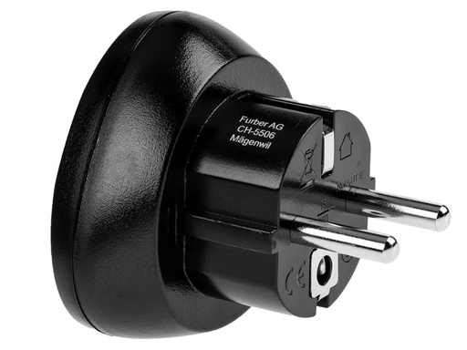 [90244406 1253345] FURBER.power Reiseadapter CH – Schuko