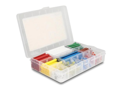 [90244490 1419857] Delock Schrumpfschlauch 308-teilig Sortimentsbox, Mehrfarbig