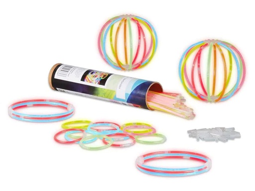 [90244534 1414824] relaxdays Knicklicht Mehrfarbig 100 Stück, 20 x 0.5 cm