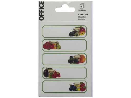 [90042393 879924] Office Universal-Etiketten 79 x 23 mm 15 Stk.