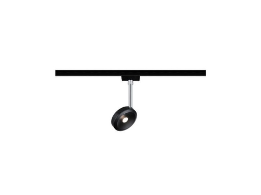 [90244916 1416026] Paulmann Schienenspot URail Discus, 5 W, 2700 K, Schwarz