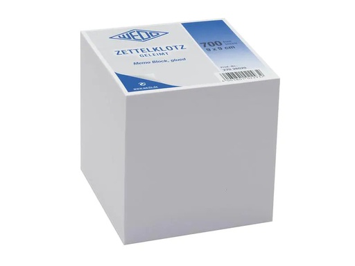 [90042404 1127504] WEDO Notizzettel 9 cm x 9 cm Geleimt, Weiss