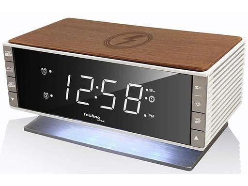 [90244989 1411547] Technoline Digitalwecker WT487 Braun/Weiss