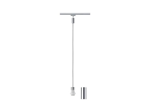 [90245016 1416245] Paulmann Pendelleuchte Urail 2Easy Basic, 1xE27, 20 W, Chrom/Chrom