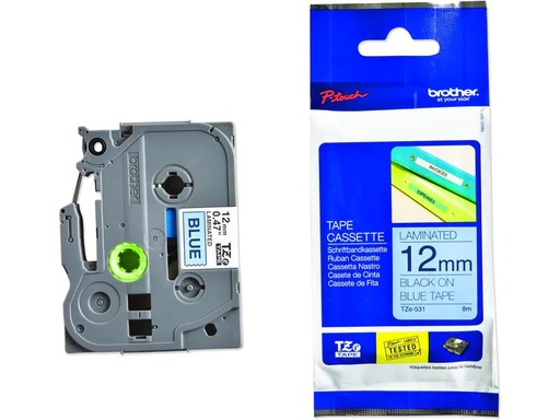 [90245054 1407723] Brother Beschriftungsband TZE-531 Schwarz auf Blau