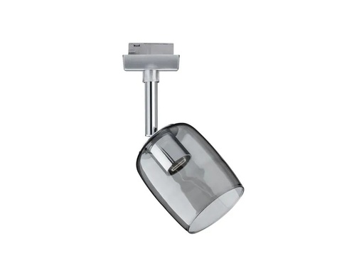[90245115 1416242] Paulmann Schienenspot URail Blossom, 1 x G9, 10 W, Chrom/ Rauchglas