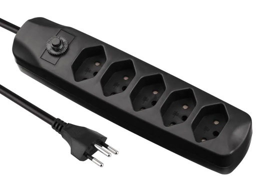 [90042465 679479] FURBER.power Steckdosenleiste mit Überlastschutz 5x T13