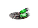 SLIM Slimpatchkabel RJ-45 - RJ-45, Cat 6, STP, 0.25 m, Grün