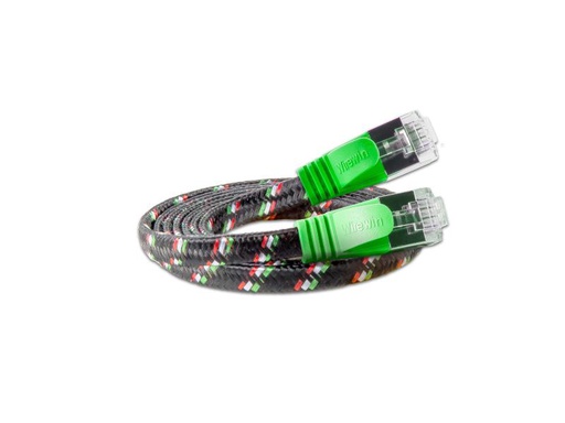 [90004225 355243] SLIM Slimpatchkabel RJ-45 - RJ-45, Cat 6, STP, 0.25 m, Grün