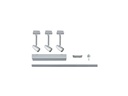 Paulmann Schienenspot URail Barelli Set, 3 x GU10, 30 W, Chrom