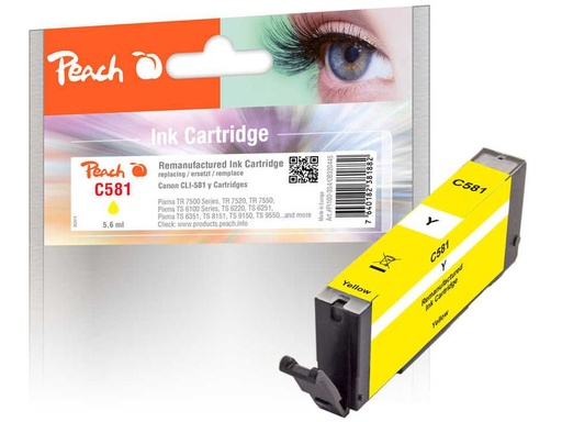 [90042544 1142512] Peach Tinte Canon CLI-581 Yellow