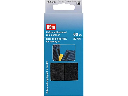 [90042555 1088005] Prym Klettbandverschluss 60 cm, zum Annähen, Schwarz
