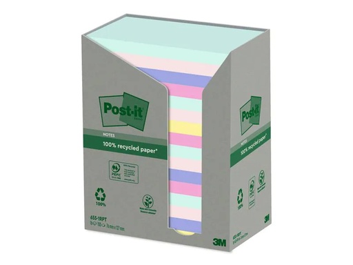 [90245559 1420619] Post-it Notizzettel Recycling Notes 7.6 x 12.7 cm, 16 Blöcke