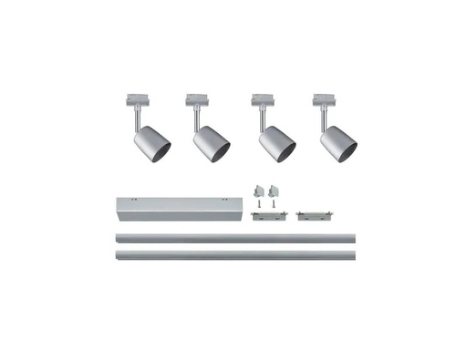 [90245560 1416283] Paulmann Schienenspot URail Cover Set, 4 x GU10, 40 W, Chrom