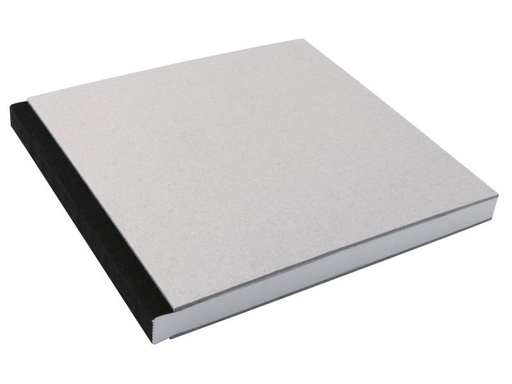 [90042717 543678] Sigel Notizbuch 21 x 21 cm, Uni, Schwarz