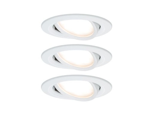 [90245635 1420448] Paulmann Einbauspot Nova Coin 3-Stepdim Set, 3 x 6 W, 2700 K, Weiss