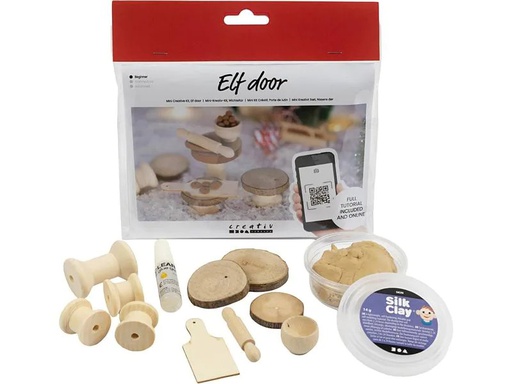 [90245642 1378039] Creativ Company Mini-Utensilien Elfentür / Wichteltür Szene Backen
