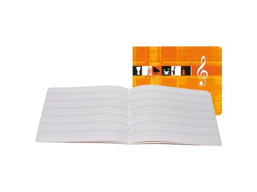 [90245737 1401014] Clairefontaine Notenheft Notenheft 28 Blatt, 17 x 22 cm, assortiert