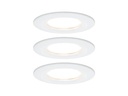 Paulmann Einbauspot Nova Coin 3-Stepdim Starr Set, 18W, 2700K, Weiss