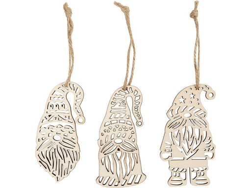 [90245752 1395416] Creativ Company Deko-Bastelset Anhänger 6 Stück, 8 x 4 cm