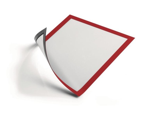[90245760 578936] DURABLE Präsentationsrahmen Duraframe Magnetic A4 5 Stück Rot