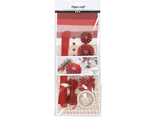 [90245785 1395384] Creativ Company Bastelset Papier Kreativ-Mix für Weihnachtsdeko